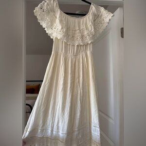 Altar’d State Cream Boho Maxi Dress